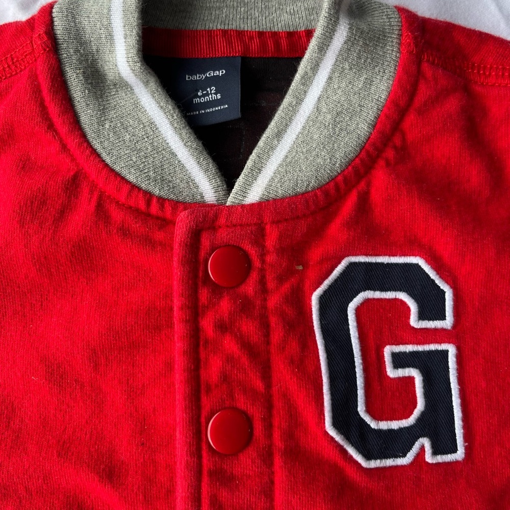 GAP Kids Red Varsity Jacket